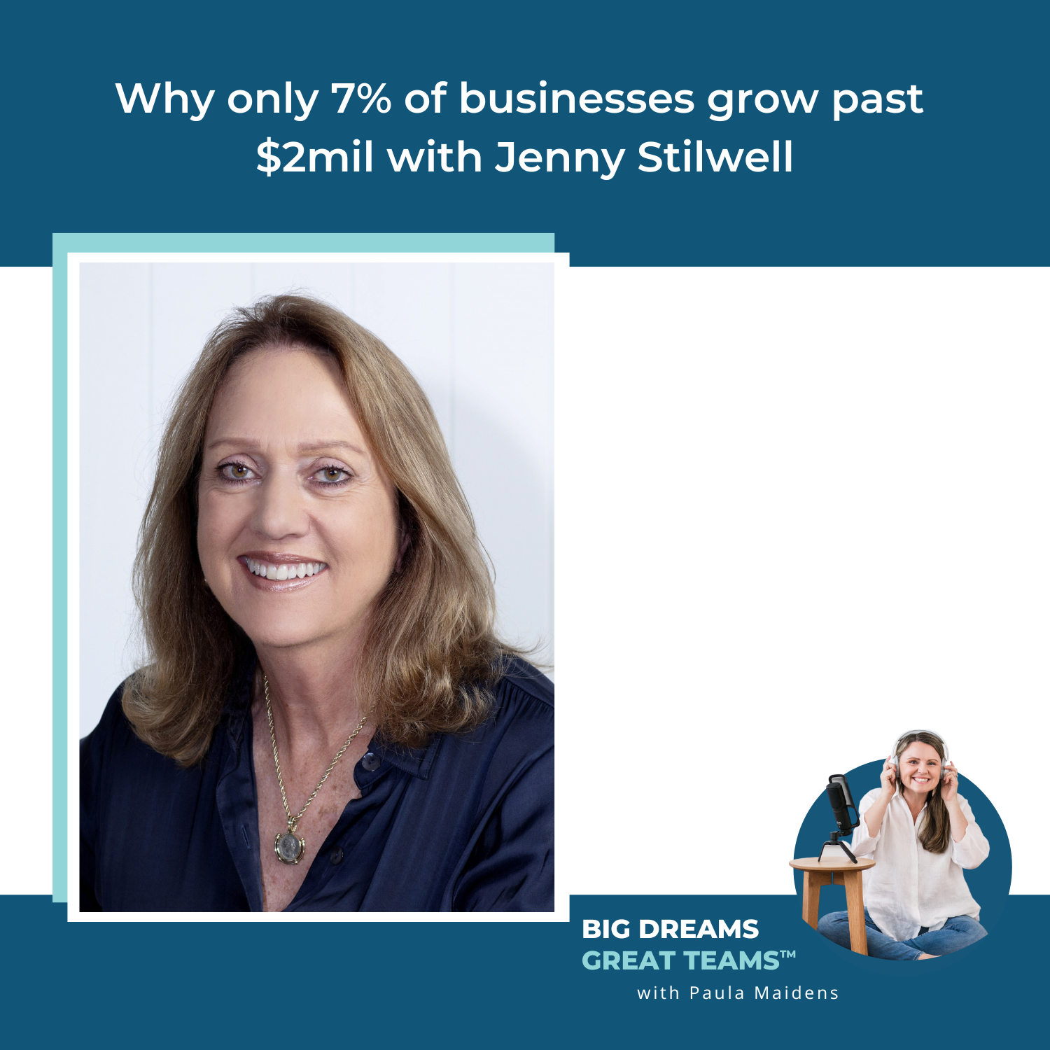 Episode #94 - Why only 7% of businesses grow past $2mil with Jenny Stilwell