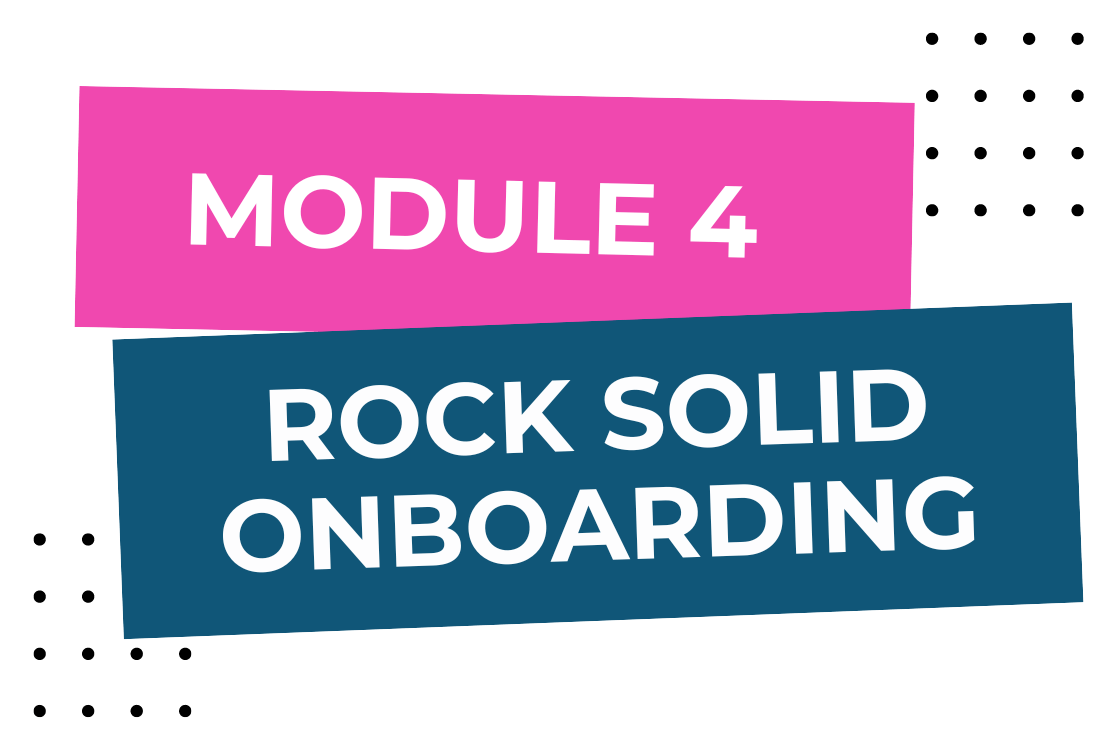 ROCK-SOLID ONBOARDING